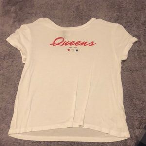 white queens t shirt